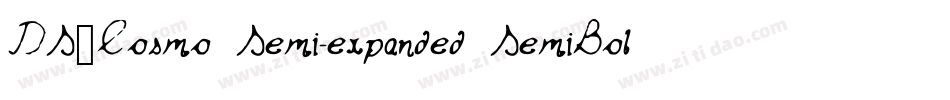 DS_Cosmo Semi-expanded SemiBold字体转换